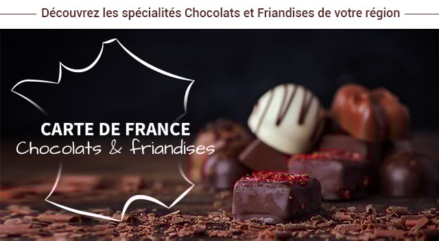 Carte de France Chocolats & Friandises