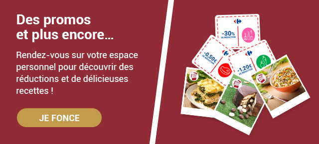 Rendez-vous sur votre espace personnel pour découvrir des réductions !