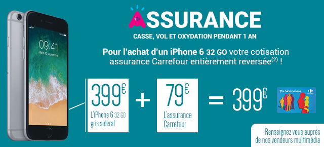 Votre cotisation assurance Carrefour entièrement reversée(2) !