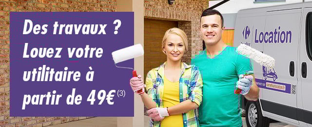 Des travaux ?  Louez votre utilitaire à partir de 49€ (3) 