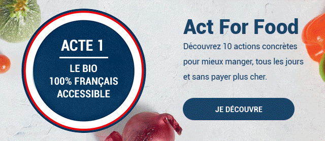 Les produits Carrefour Bio sont garantis 100% francais