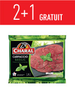 Carpaccio de boeuf au basilic CHARAL