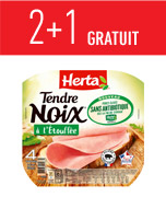 Jambon à l'étouffée sans antibiotiques HERTA