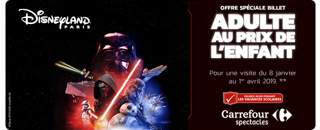 Carrefour Spectacle : Offre spéciale Disneyland Paris