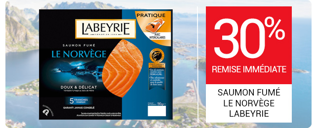 Saumon fumé Le Norvège Labeyrie