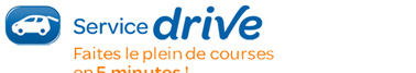 Service Drive - Faites le plein de courses en 5 minutes !
