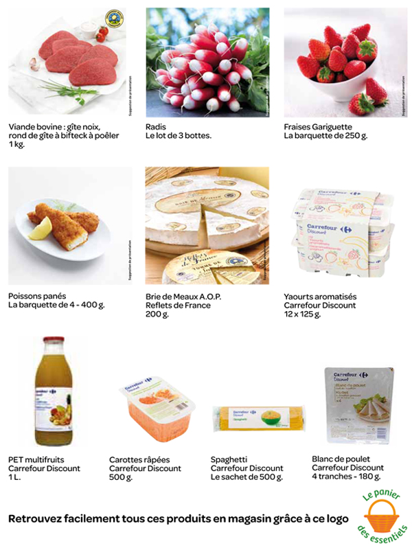 Panier des essentiels de la semaine