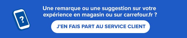 J'en fais part au service client